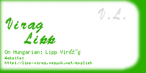 virag lipp business card